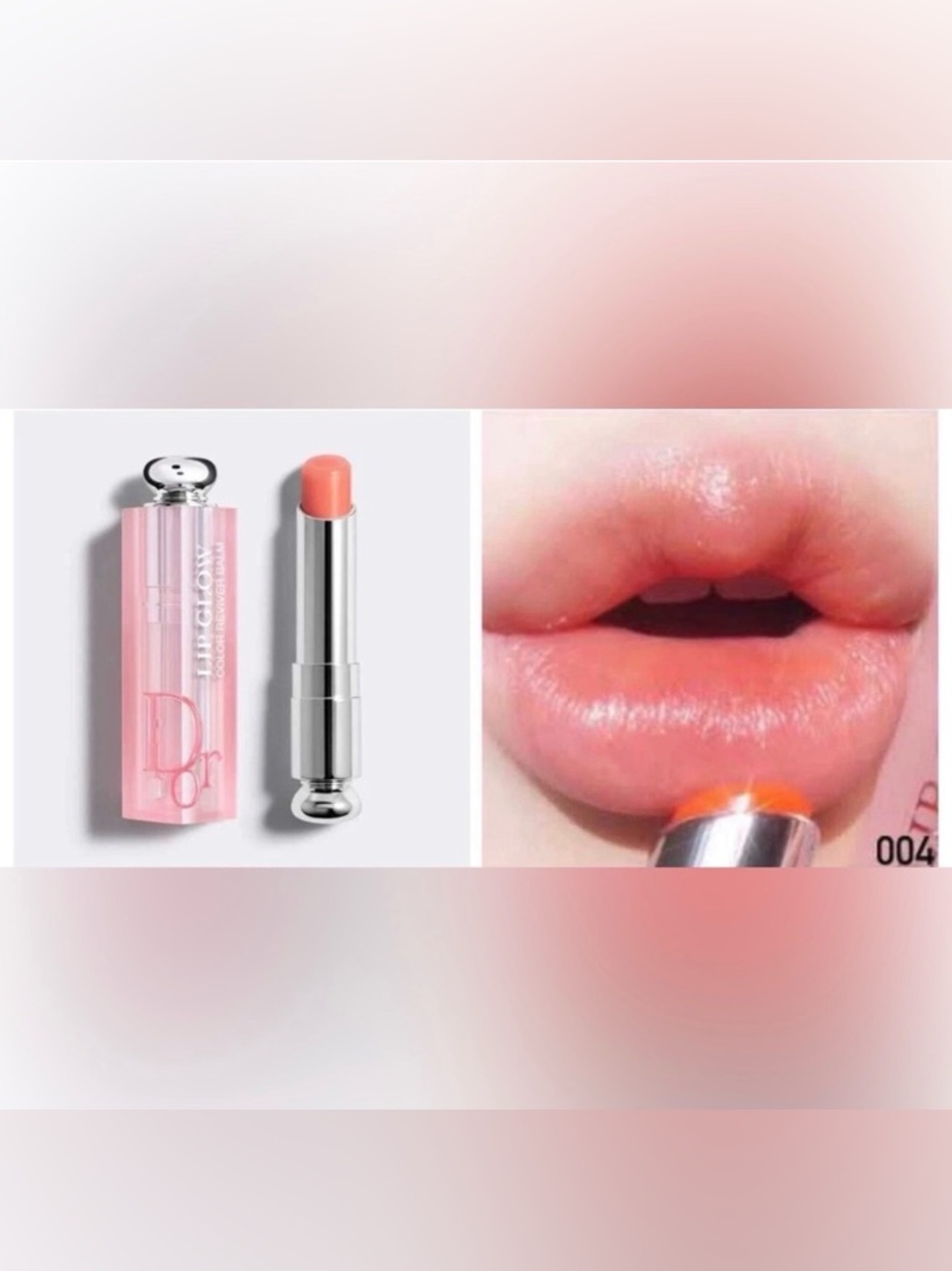 NIB DIOR ADDICT LIP GLOW #004 CORAL - Picture 4 of 4